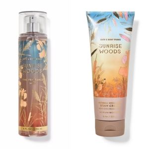 Bath and Body Works Sunrise Woods set